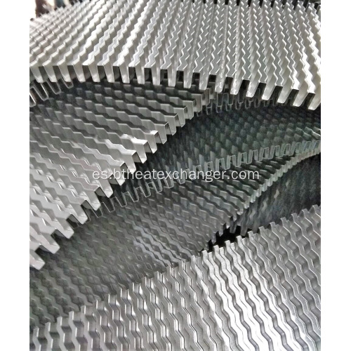 Aletas onduladas de radiadores de aluminio